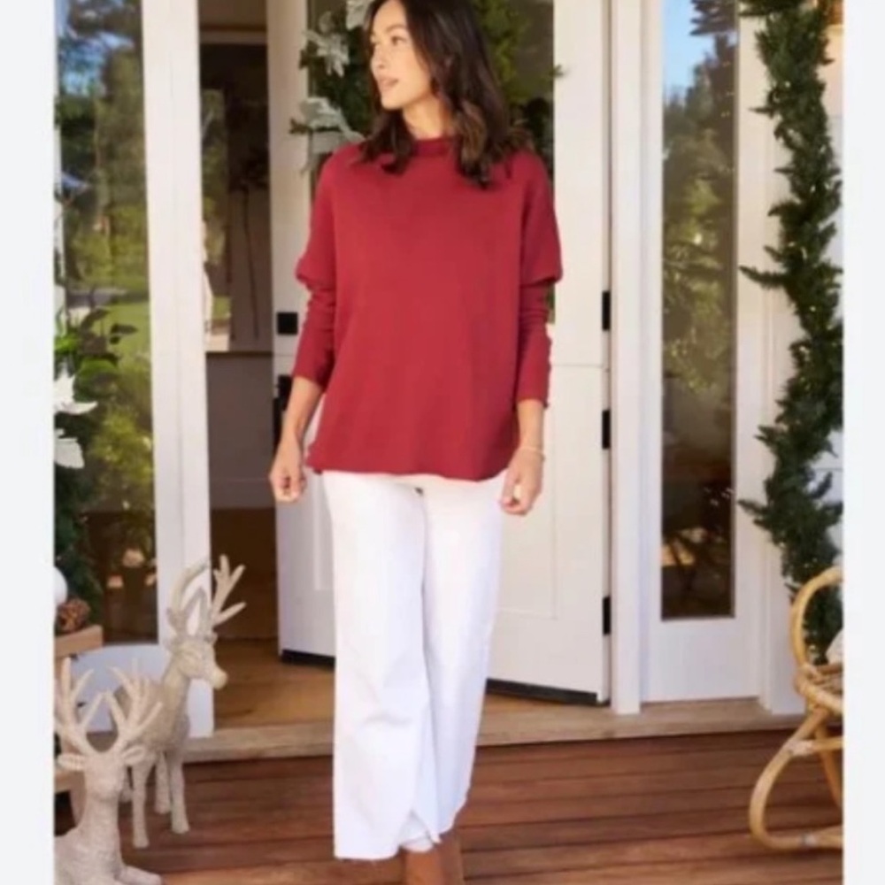 Frank & Eileen Effie Long-Sleeve Funnel Neck Capelet Size Large